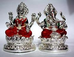 Silver Laxmi Ganesha Manufacturer Supplier Wholesale Exporter Importer Buyer Trader Retailer in New Delhi Delhi India